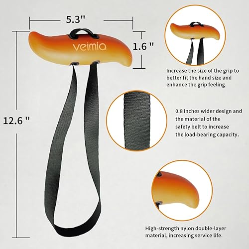 Miniatura 2 de Pull up Handles, Resistance Band Neutral Grip Handles,Multifunction Gym Workout Handles,Cable Machine Handles Used as Pull up Grips, LAT Pull Down