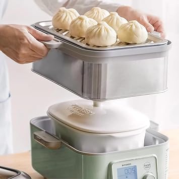 BUYDEEM CT1005 Ceramic Pot 2L for G553 G563 G67 Food Steamer, White