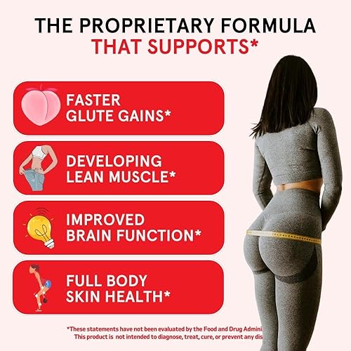 Miniatura 6 de Peach Perfect - Creatina para mujer, ganancia de glúteos, constructor muscular, impulso de energía, limonada rosa, ayuda de cognición  colágeno,