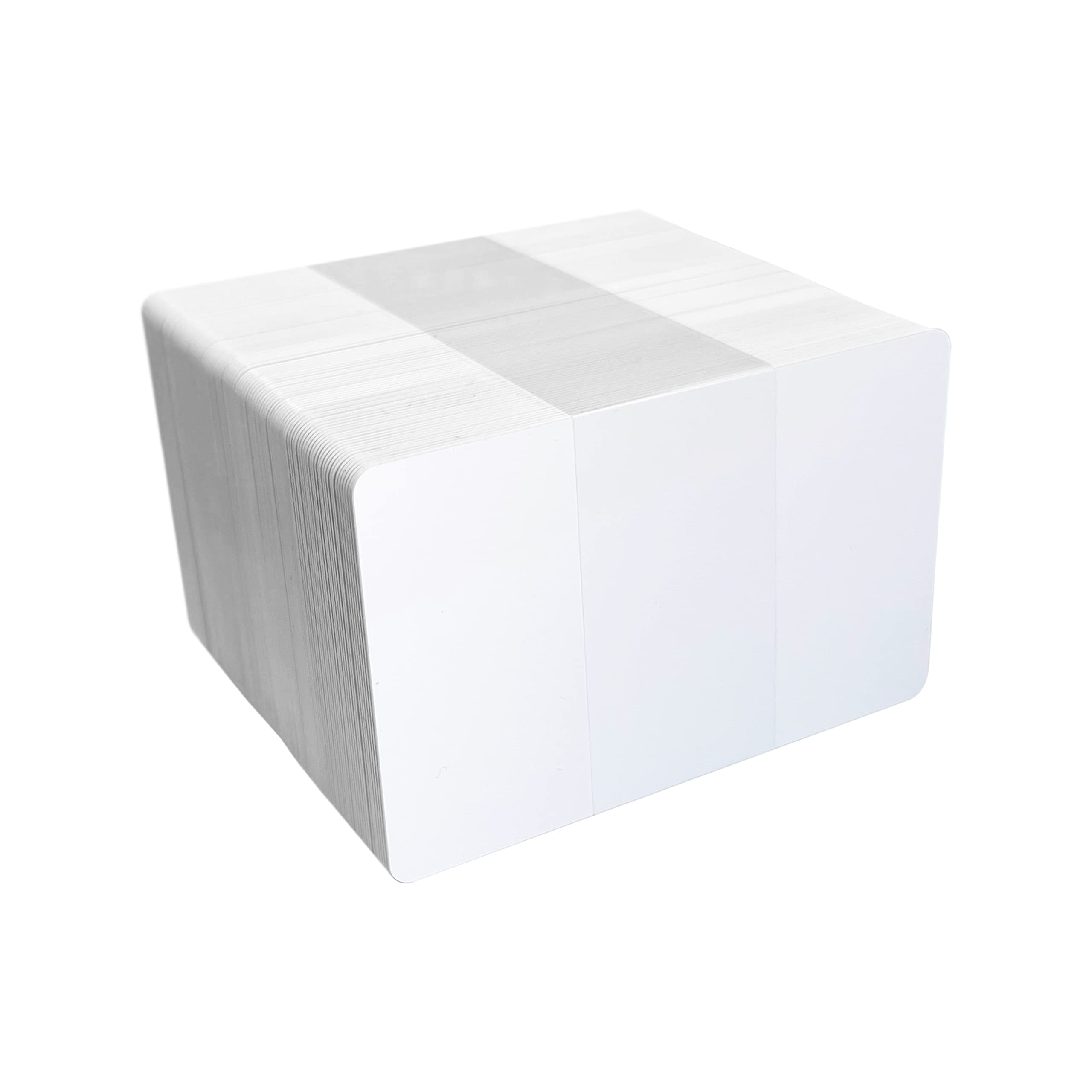Badgemaster Premium Quality CR80 PVC Blank White ID Card 85 x 54mm Card Size Photo ID Security Pass Business Cards (1000)