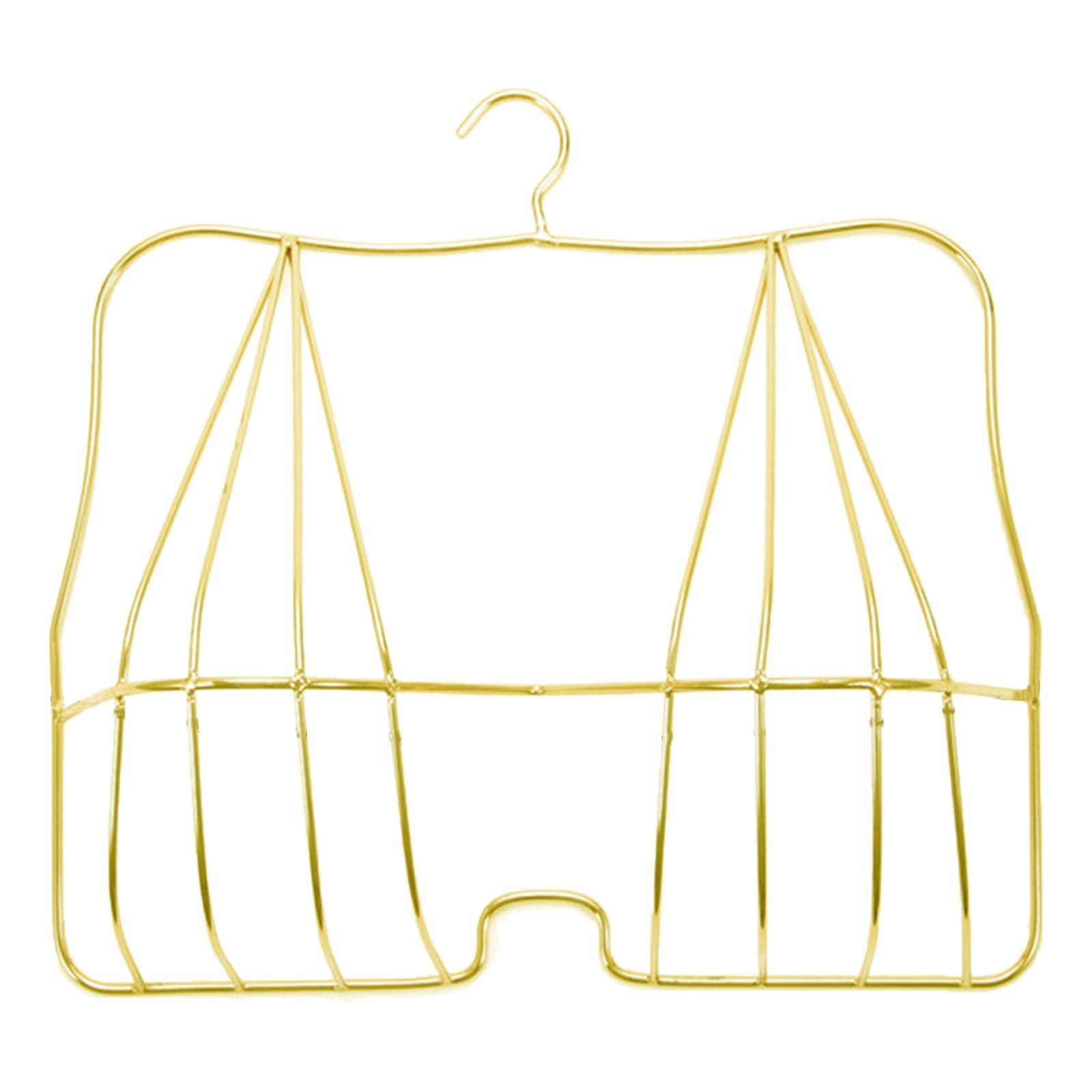 Cintre métallique d'or idéal pour valoriser les vêtements