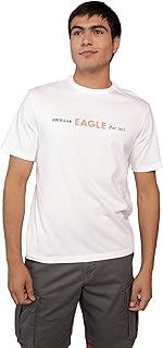 اميريكان ايغل تي شيرت مطبوع عليه شعار العلامة التجارية للرجال