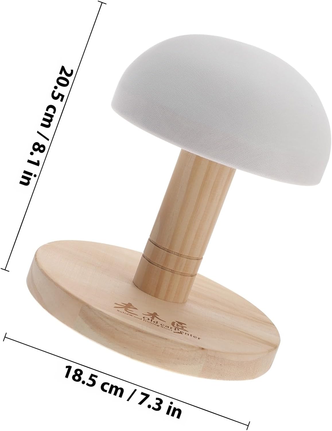 Small Round Ironing Stool with Wood Frame Clothing Ironing Pad for Home Use for Collar and Sleeve Pressing Random Color