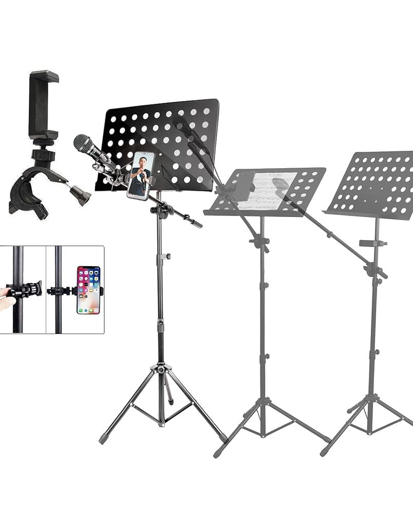 Amazon | LUCKY TREE多機能譜面台、折りたたみ式、ポータブル