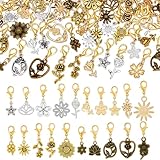 PH PandaHall 100 colgantes de clip de flores, 5 colores para decoración de zapatos con cierre de langosta, dijes de encaje para zapatos para manualidades, zapatos de punto, tenis, botas de lona, bolsa