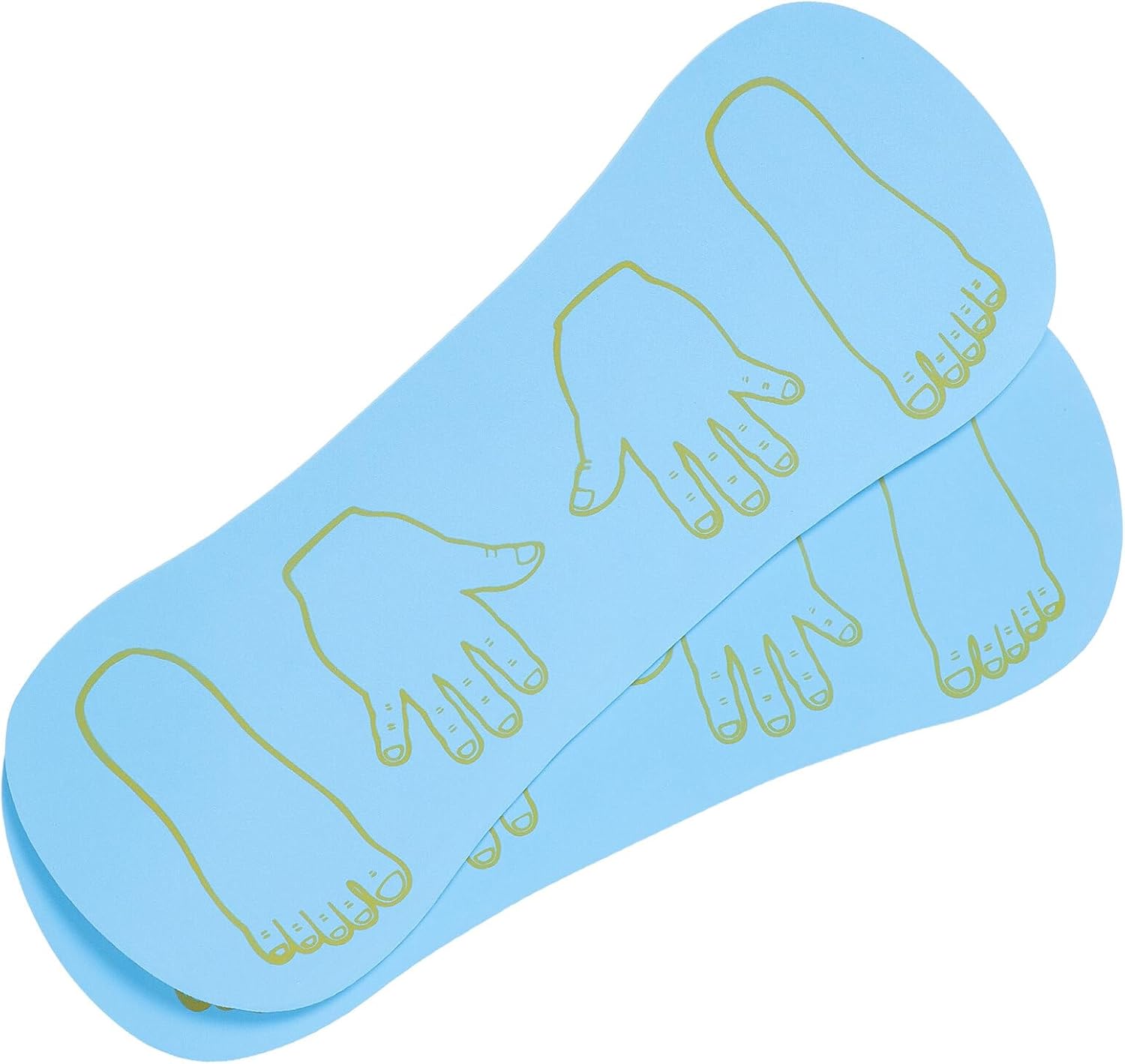 2Pcs Coordination Training Boards EVA Balance Exercise for Outdoor Mobility Improvement Non-slip Rounded Edges Blue