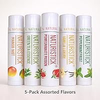 Vista 3 de Set de regalo natural de bálsamo labial de Naturistick, el mejor bálsamo curativo para labios secos y agrietados, con aloe vera, vitamina E y aceite