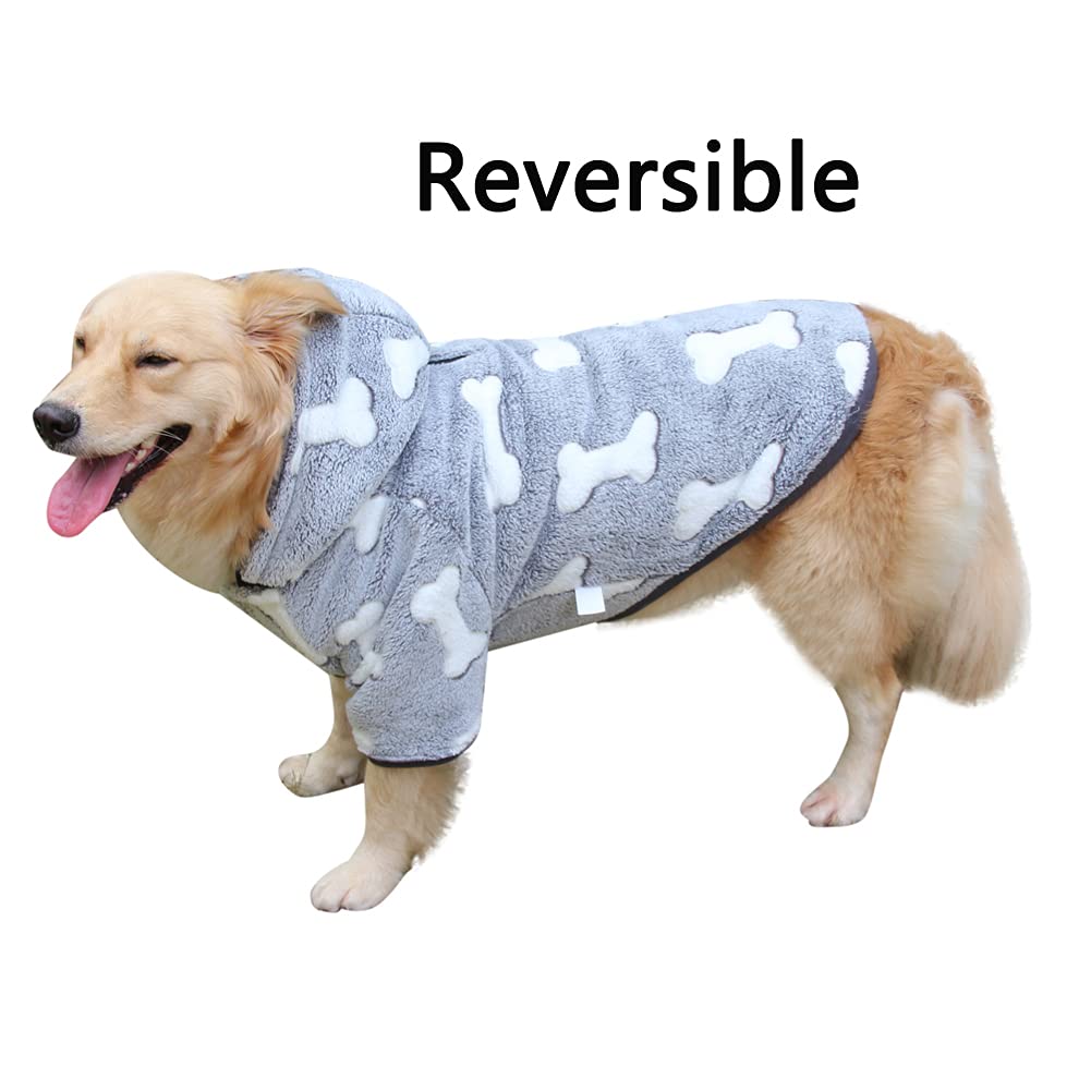 Vecomfy - Cappotto in pile per cani di piccola taglia con cappuccio staccabile per cani di piccola taglia