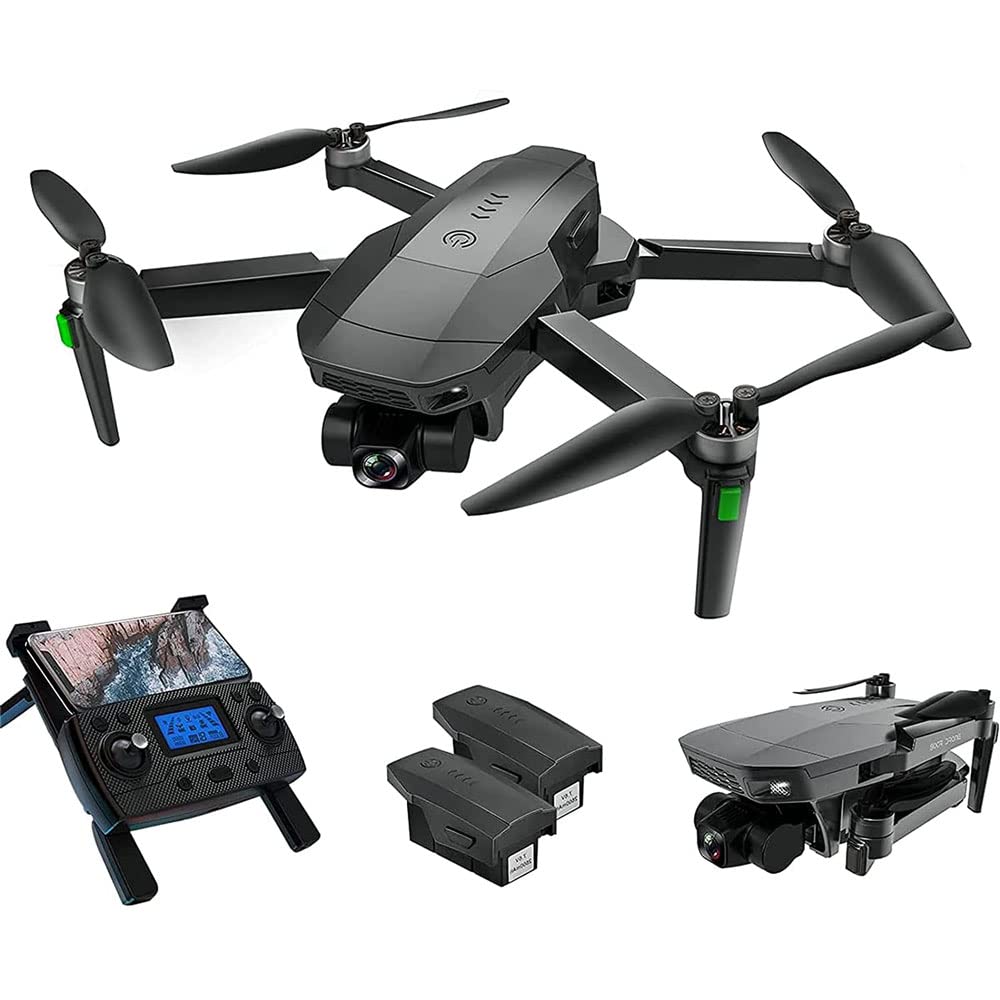 Drones with Camera for Adults 4K SG907 GPS Drone with 3- Gimbal Camera Long Range Professional Drones for Beginners 5G FPV Transmission 2 Batteries 50Mins Flight Time Auto Return Home