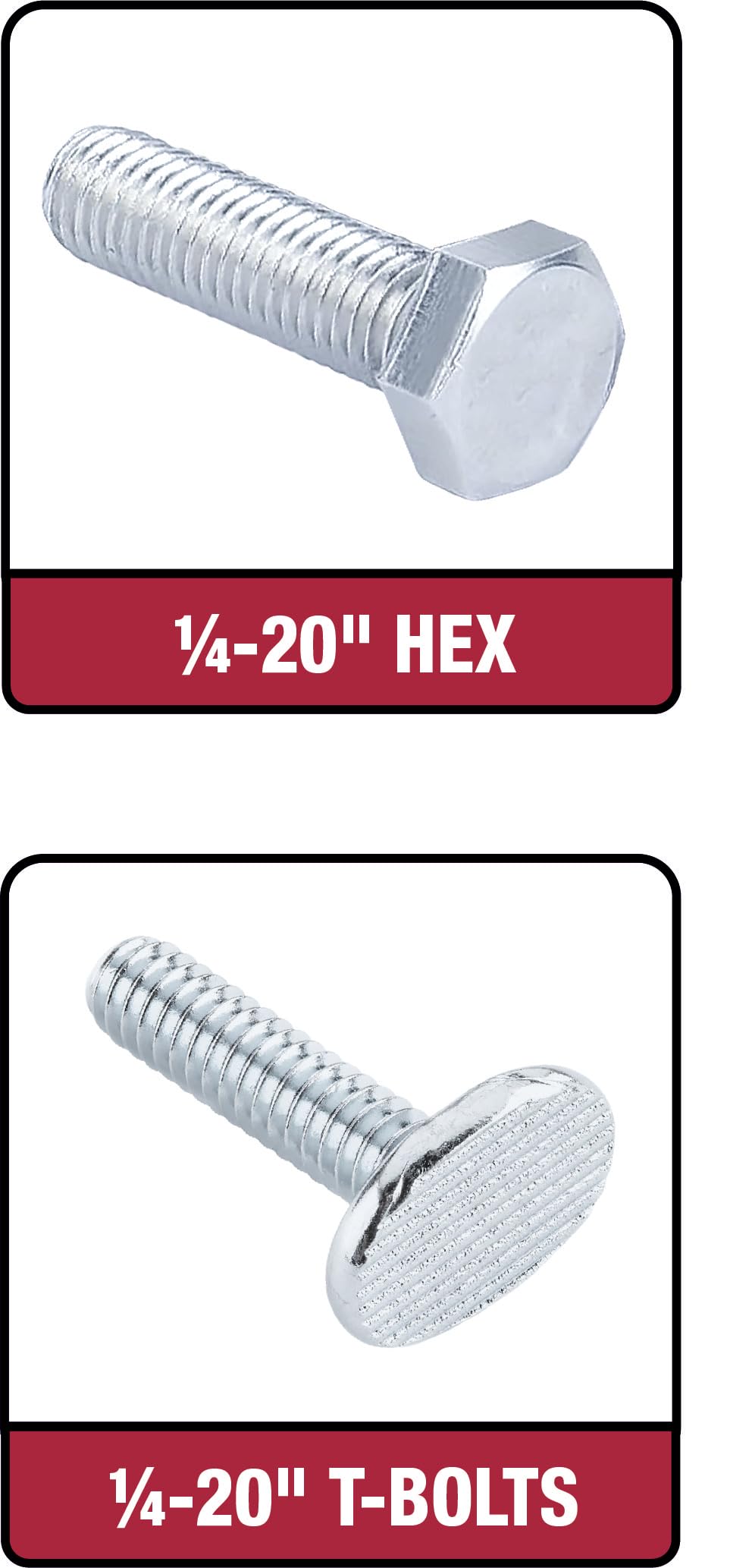 Milescraft 4040 T-Trax48™ - Paquete de 2 pistas en T universales de 48 pulgadas con agujeros de montaje preperforados, pista en T para banco de trabajo, plantillas y accesorios de carpintería, mesa de