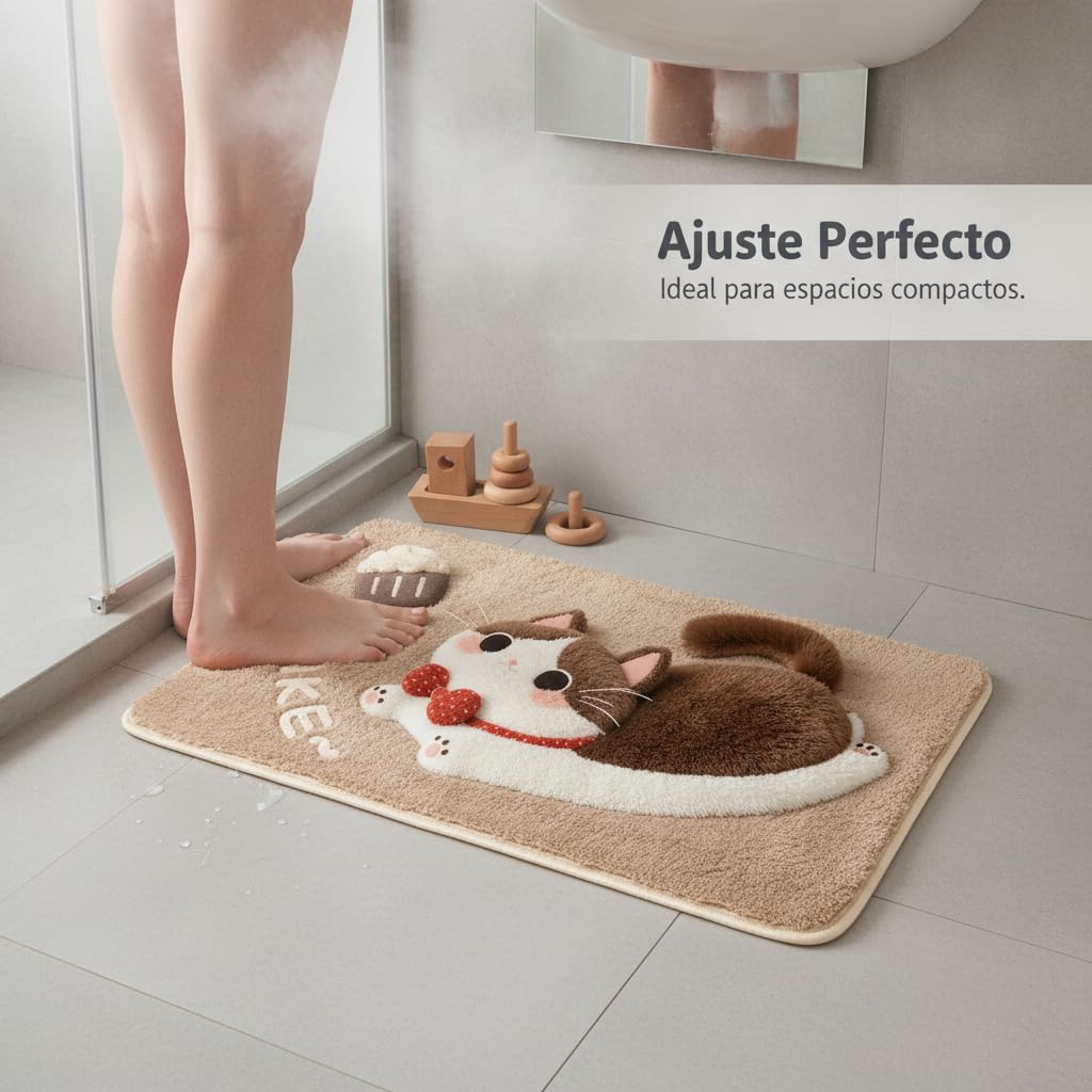 Tapis Bain Absorbant Antidérapant, 60x90cm