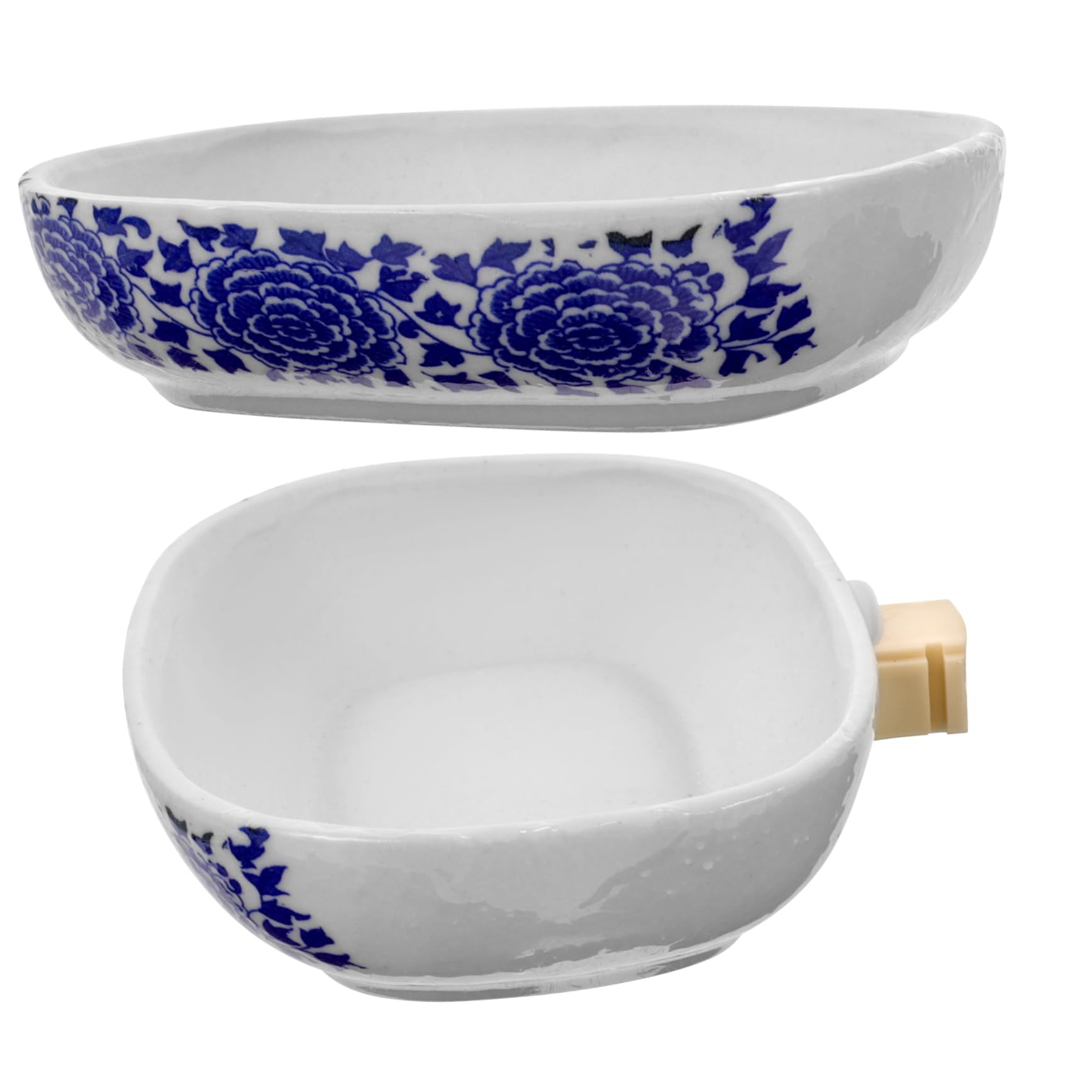 Mipcase 5 Set di Robuste Vasche da Bagno per Uccelli in Plastica Vasche da Bagno per Pappagalli Facili da Pulire Vaschette per Il Bagno degli Uccelli Domestici 2 Pezzi * 5