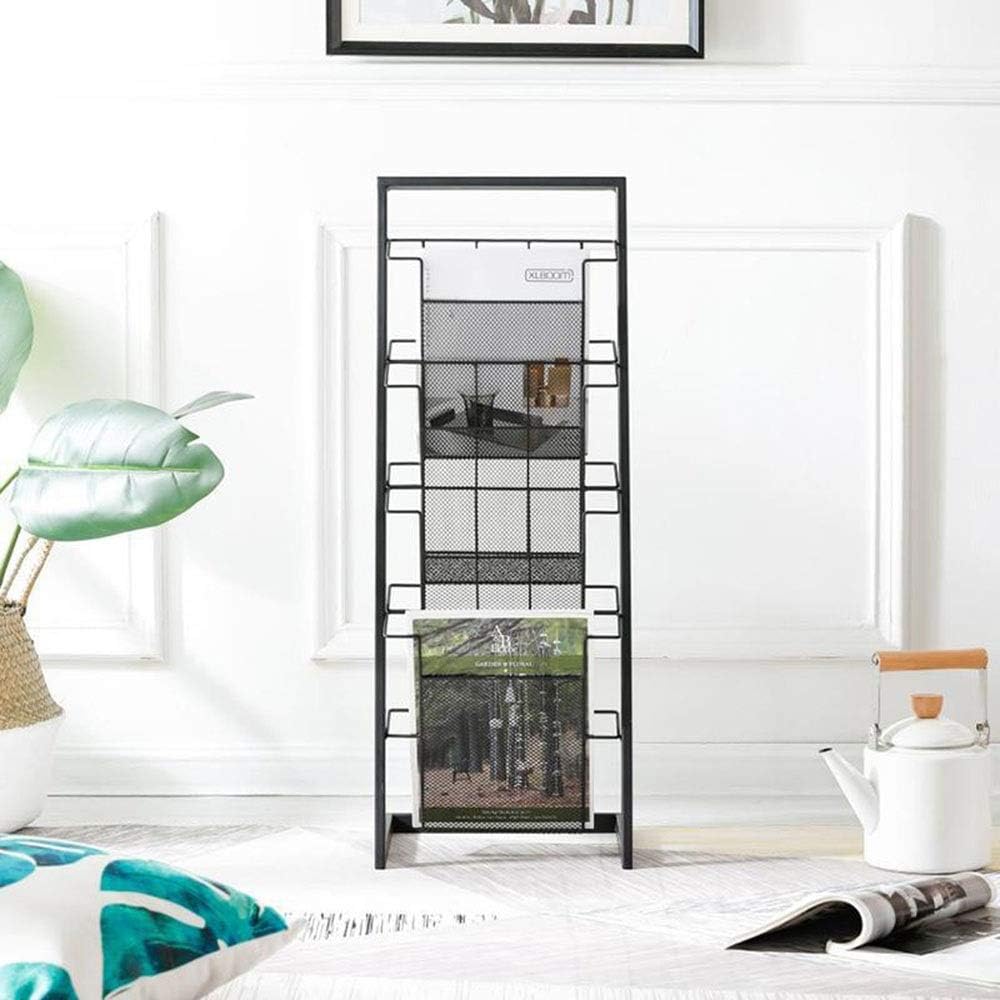 Newspaper Racks Magazine Display Stand Wrought Iron Floor Magazine Rack Office Newspaper S