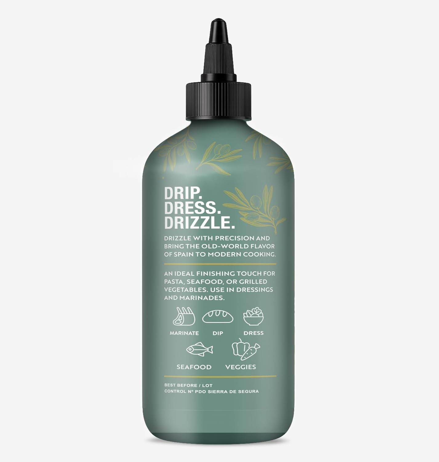 Mazara Premium Squeezable Spanish Drizzle & Finishing Olive Oil – 500 ml Picual Extra-Virgin, Early-Harvest, Bold & Peppery, Cold-Extracted, High-Antioxidant Flavor Oil