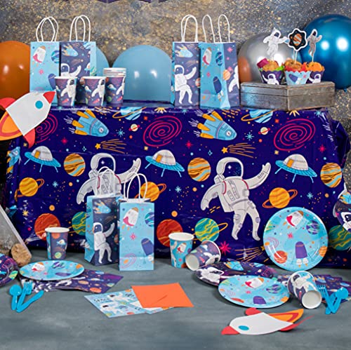 Joyful Toys Space Tablecloth - Plastic Jumbo Table Cover (108" X 54") - Ideal For Any Galaxy Themed Parties | Outer Space Table Cloth For Kids And Adults #TOP2