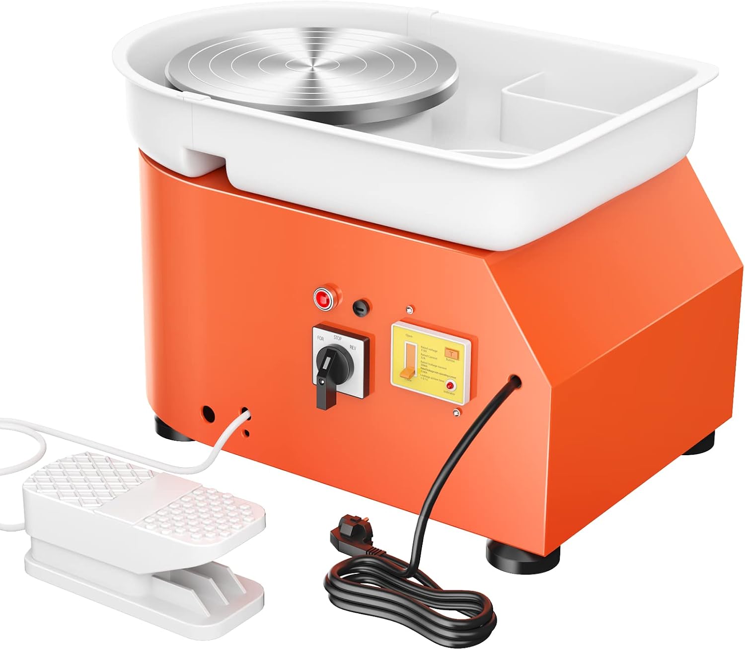 2 S SMAUTOP 350W Electric Pottery Wheel,25cm Ceramic Forming Machine