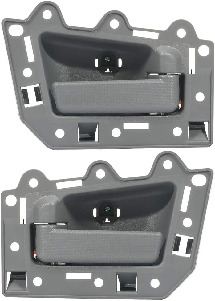 LUJUNTEC Interior Door Handles,Rear Door Handles Driver Left Passenger Right Side,Replacement for 2005-2010 For Jeep for Grand Cherokee,2pcs Gray Handles Replace