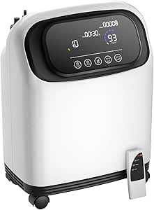 ALLNIS Sauerstoffkonzentrator 1-8 Liter、kontinuierliche Versorgung mit 90% ± 3% Sauerstoff 24 Stunden am Tag, geeignet für zu Hause, im Büro und auf Reisen