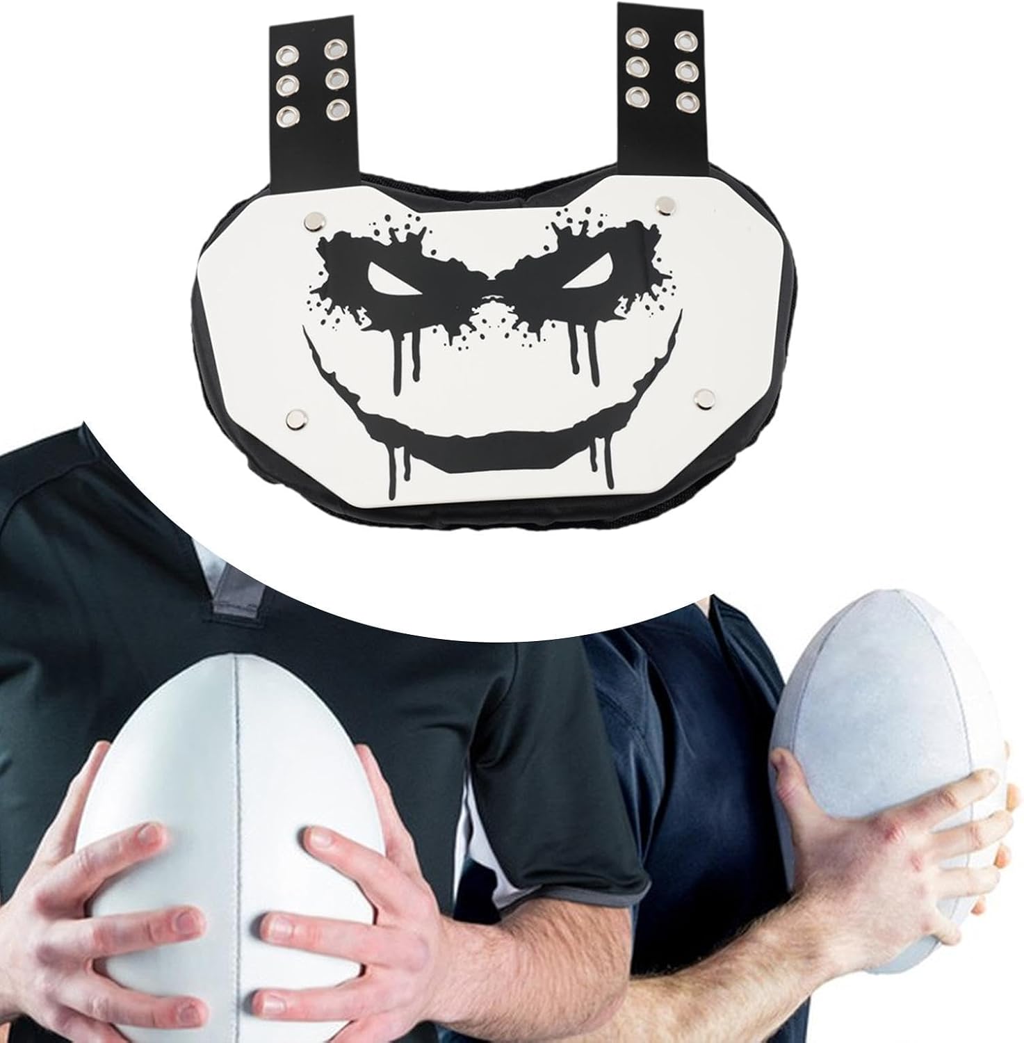Generic Football Backplate Wearproof Rear Protector for Training Football Game Youth