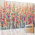 HONORIA 8 Pack Art Acoustic Panels 48X32Inches Sound Absorbing Panels,Self-adhesive Soundproof Wall Panels,Decorative Acoustical Wall Panels,Acoustic Treatment for Home Office&Recording Studio