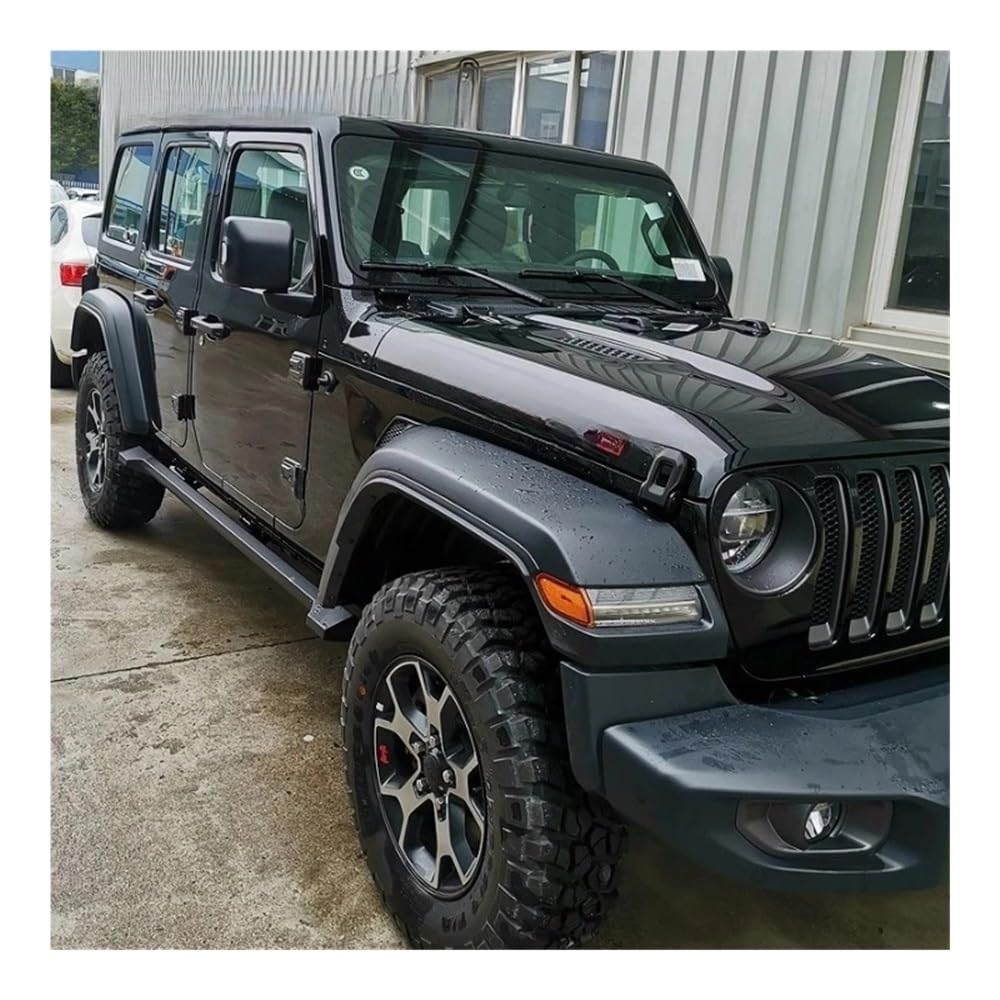 Escalones laterales retráctiles eléctricos premium compatibles con Jeep Wrangler JL 2018-2023 de 4 puertas | Estribos de despliegue automático con sensores de seguridad | Pasos Eléctricos Retrác
