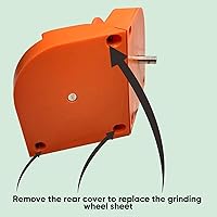 Vista 5 de Afilador de brocas multifunción, afilador de brocas multiusos para amoladora con muelas (A-naranja)