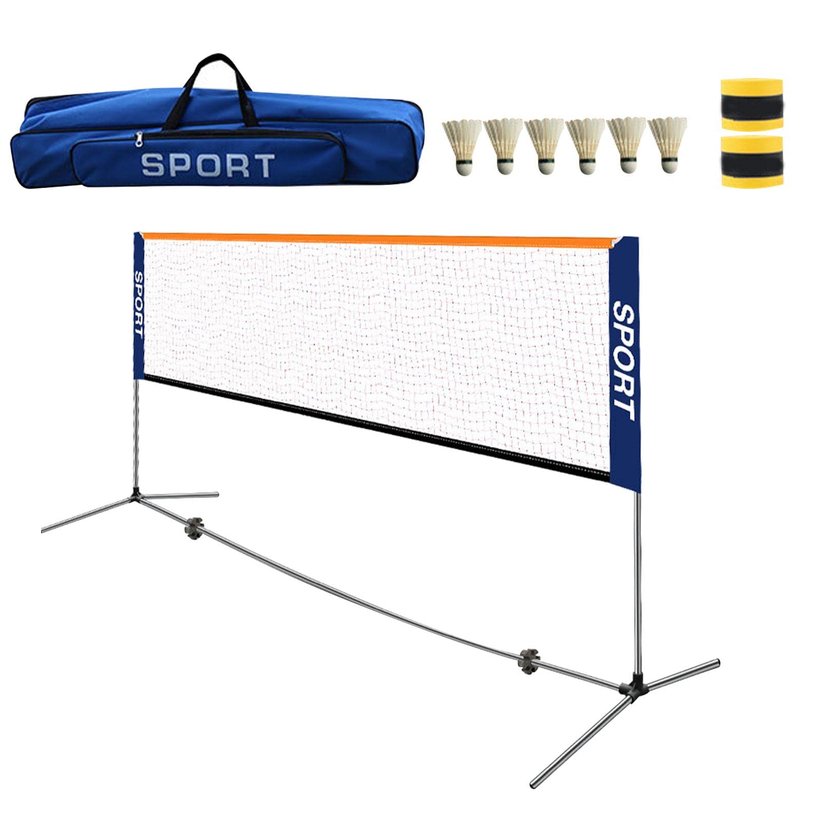 Badminton Pickleball Net Set Multifunctional 6 Badminton for Soccer Indoor 3.1m Width-image-11