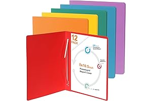gisgfim Report Cover with Clip: 12 Pack Presentation Folders for Professional Use
