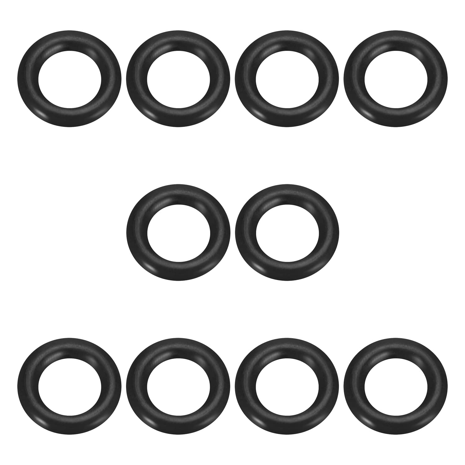 Othmro 10pcs Nitrile Rubber O-Rings, Seal Rubber Washers O Rings, 13mm OD 8mm ID 2.5mm Width, Metric Buna-N Sealing Gasket Rings — image 1