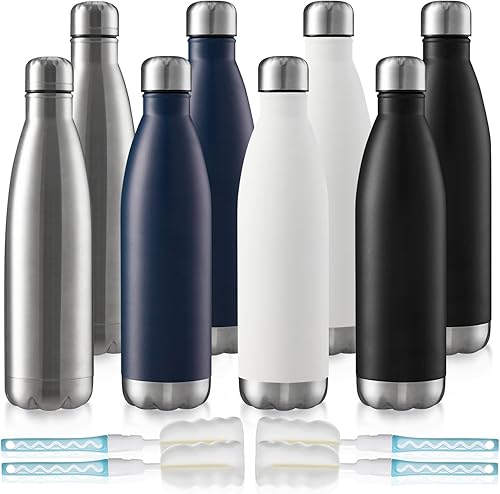 MEWAY Botella de agua deportiva de 25 onzas con aislamiento al vacío de acero inoxidable botella de agua deportiva a prueba de fugas botella de agua