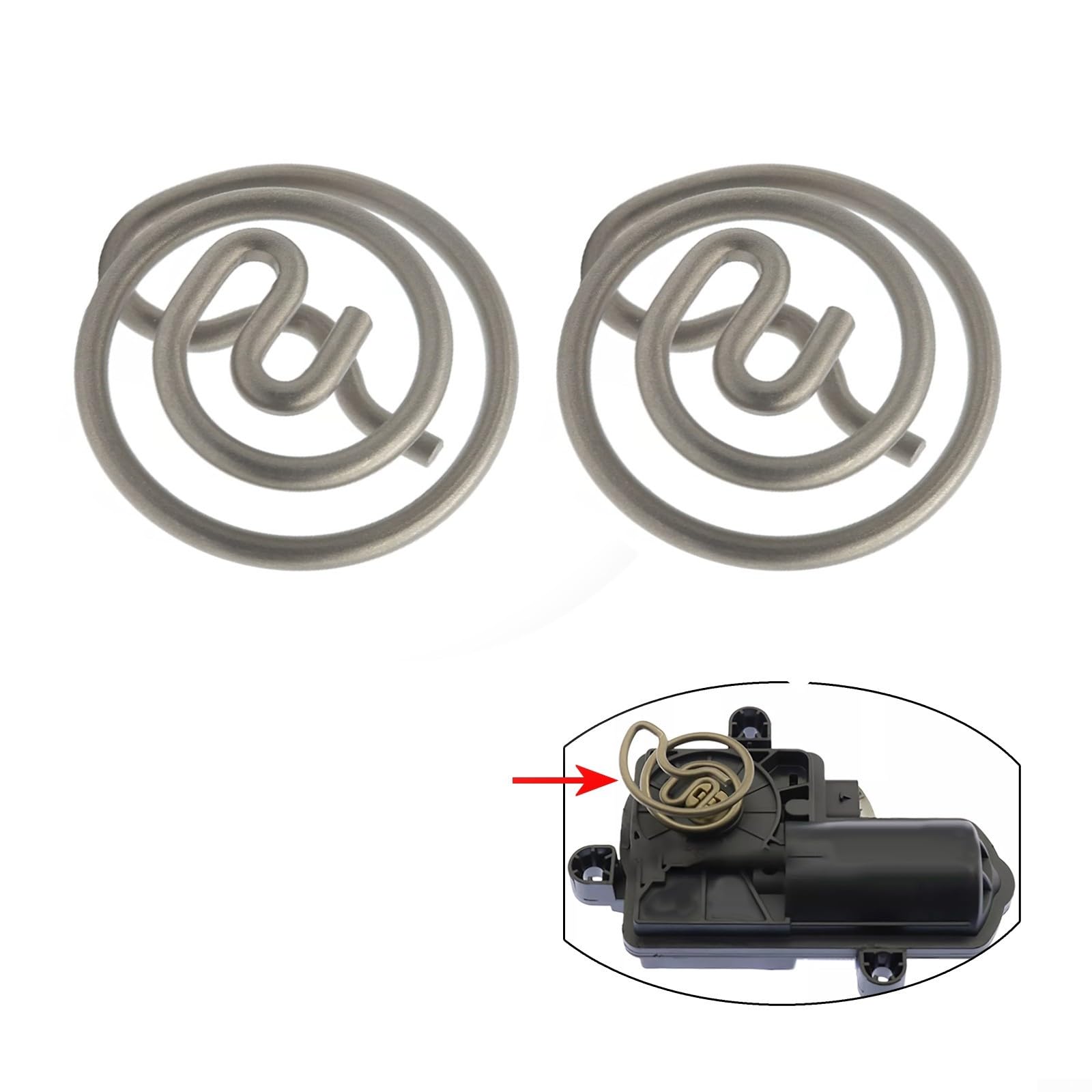 2PCS Valvola Elettronica Flap Servomotore Spring, Shutter Motor Spring Replacement 95813324602 Per Macan 2015-2022