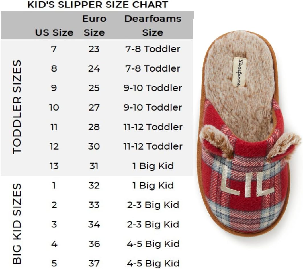 Dearfoams unisex-child Gifts for Kids Matching Christmas Holiday Lil Bear and Baby Bear - Image 5