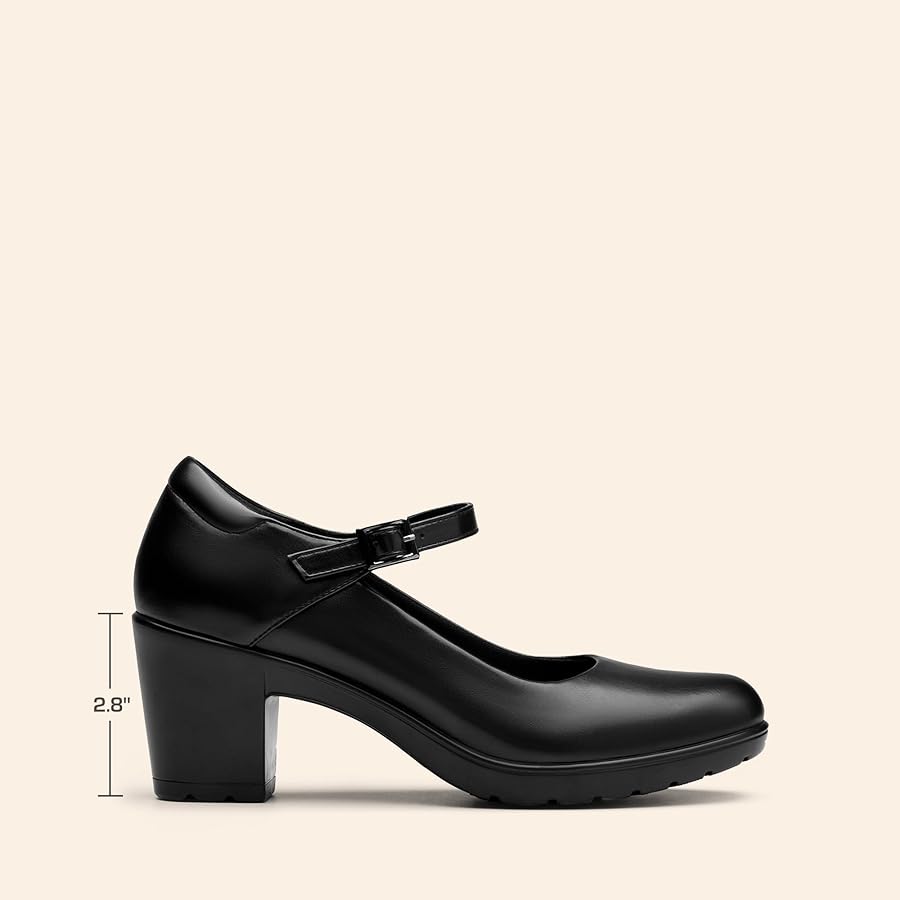Amazon.com | DREAM PAIRS Women's Chunky Low Block Heels Mary
