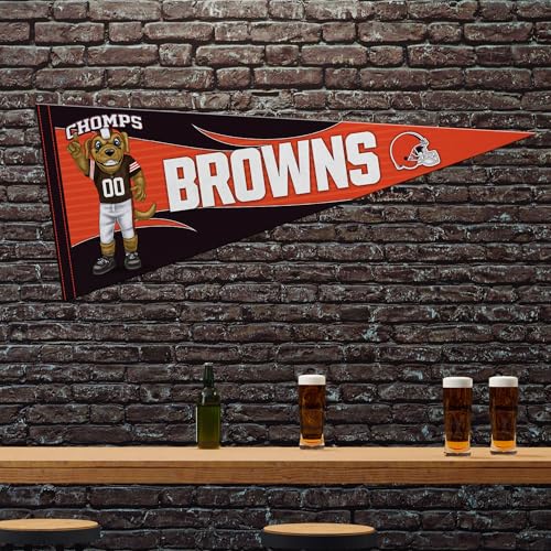 Image of Rico Industries NFL Football Mascot inch 12 inch x 30 inch Felt Wall Decor Pennant - Great for Home /Bed Room /Man Cave Decor