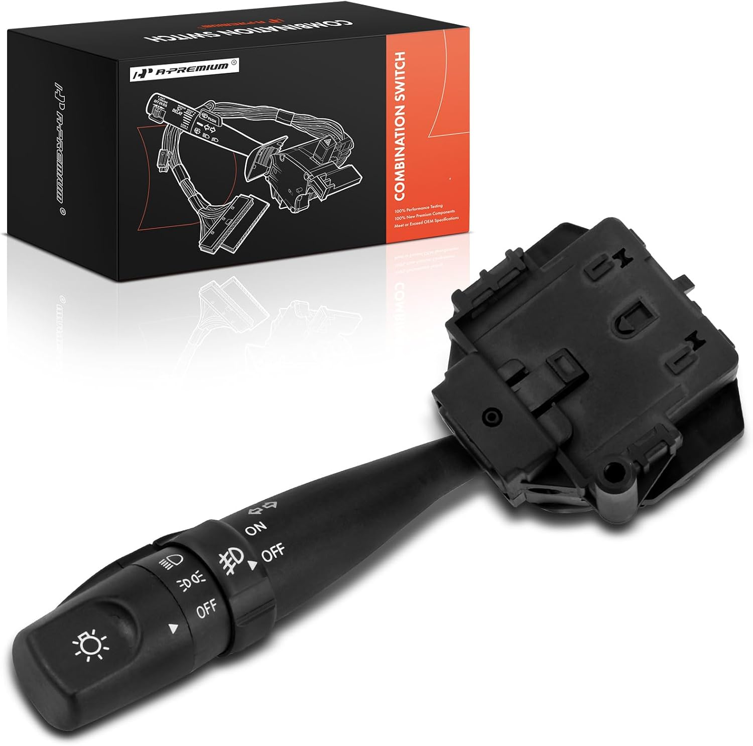 A-Premium Turn Signal Switch, Headlight Dimmer (Auto), Parking Fog Light Multifunction Switch Lever Compatible with Hyundai Elantra 2007 2008 2009 2010