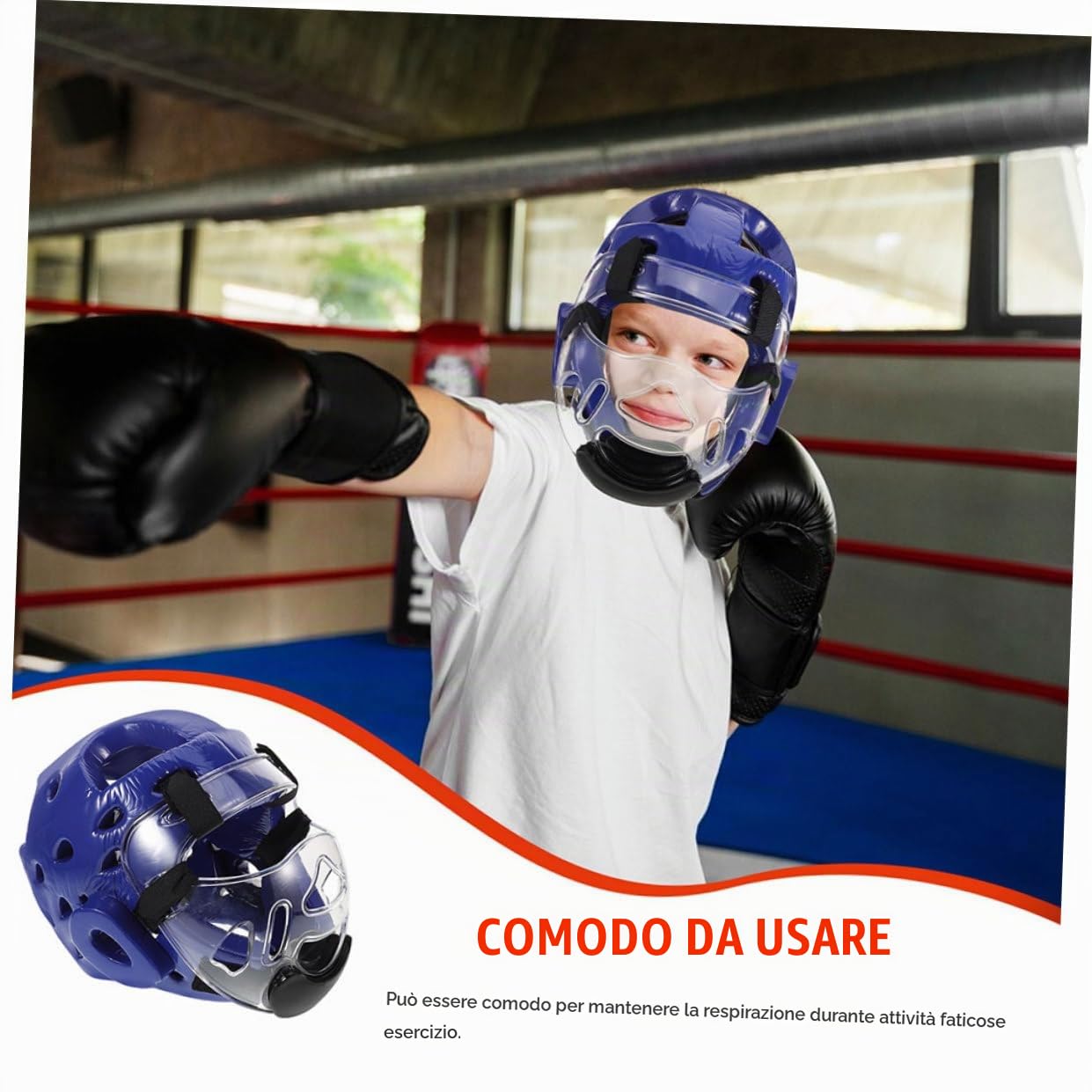 Casco Da Combattimento Taekwondo Per Bambini Con Imbottitura Traspirante E Regolabile Protezione Sicura Per Karate Kickboxing Allenamento Giovanile