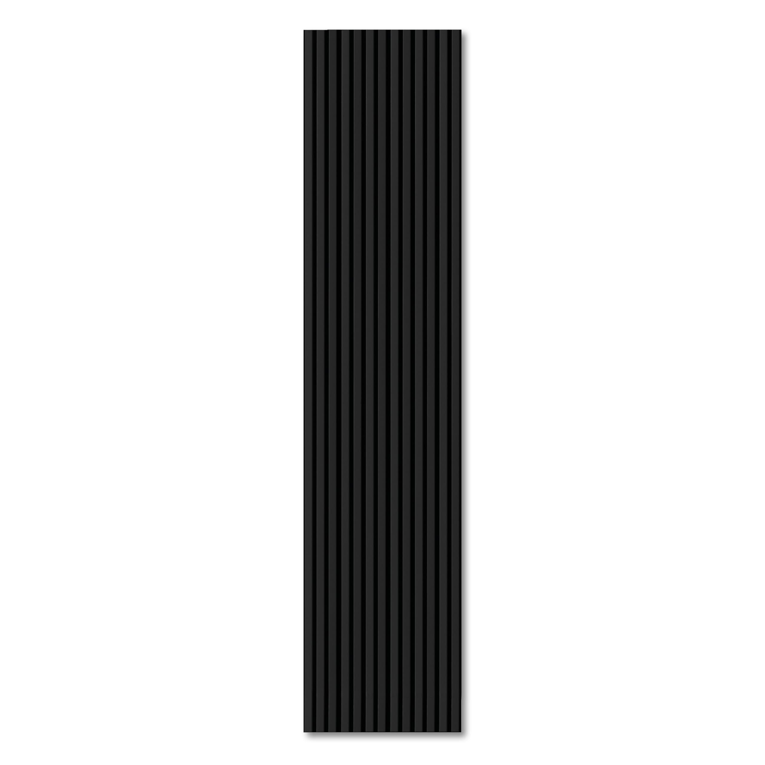 KAISER plastic® Akustikpaneele | Farbe: schwarz | Wandpaneele in verschiedenen Formaten | Lamellenwand in Pastellfarbe | moderne Wandverkleidung (150 x 40 cm)