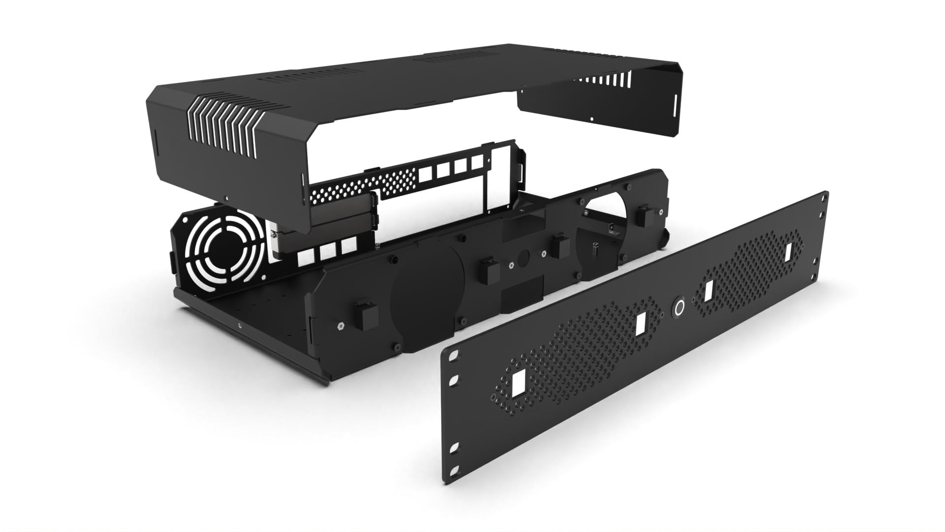 Amazon.co.jp: 19インチ Mini-ITXケース 2U ショートデプス フル