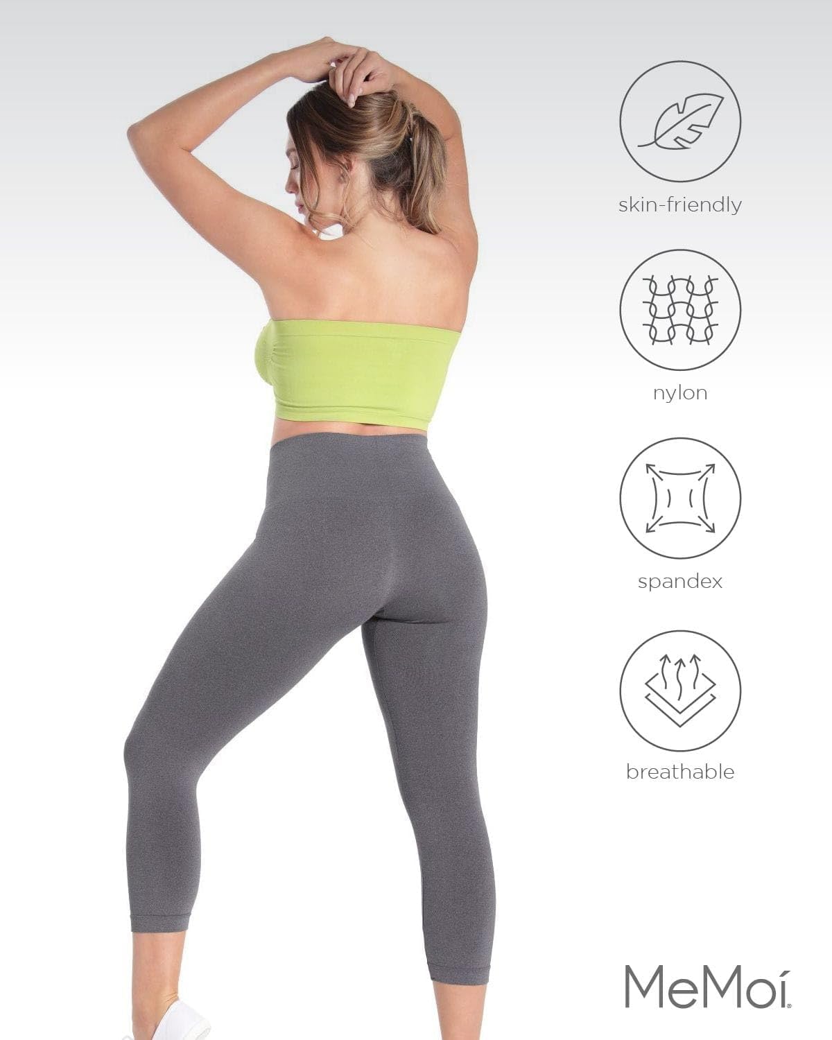 SlimMe Shapewear Leggings, High Waisted Leggings Tummy Control, Comfortable and Breathable Compressions Pants for Women - Image 6