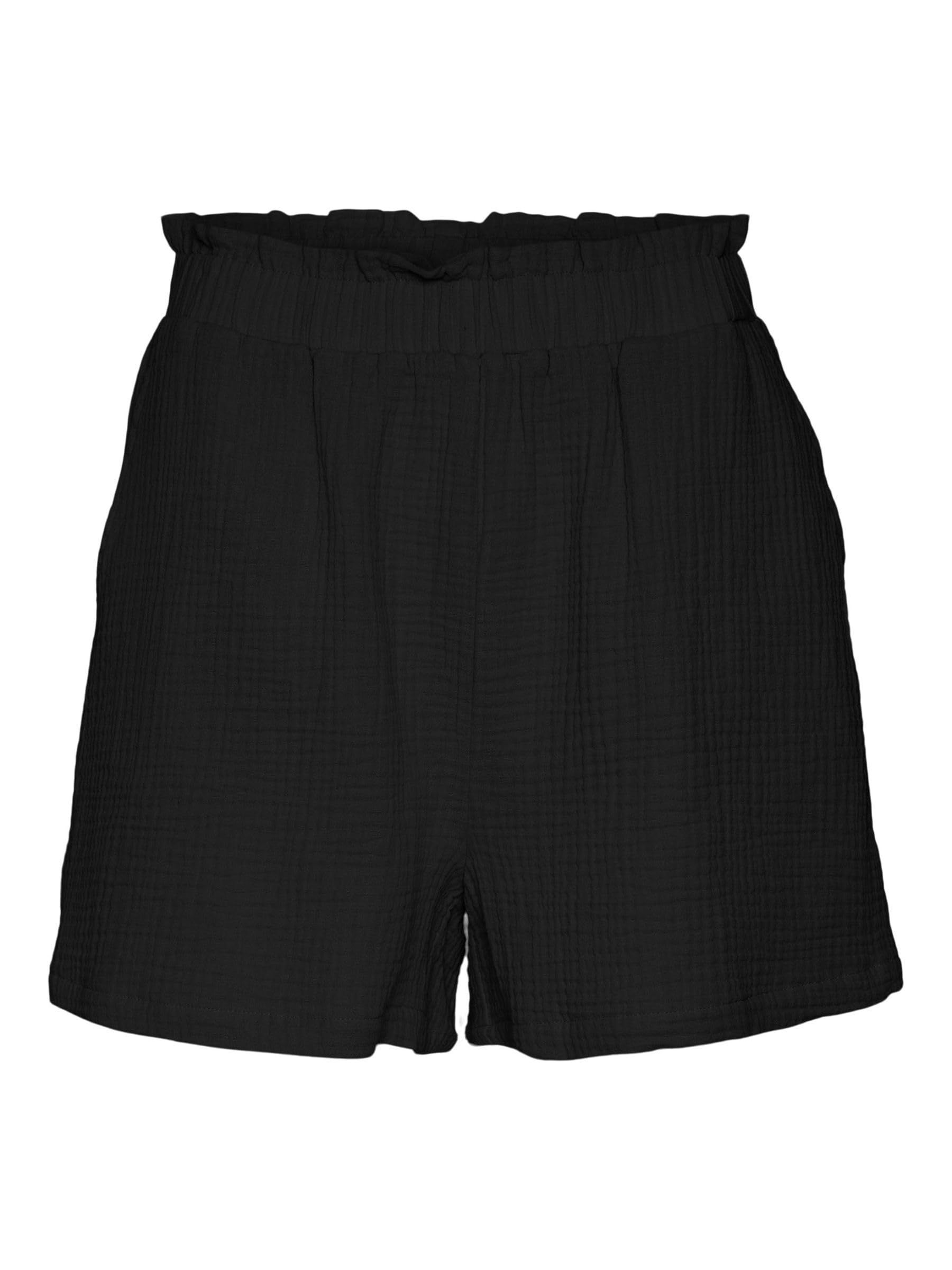 VERO MODA Women's Vmnatali Hw Noos Shorts Black
