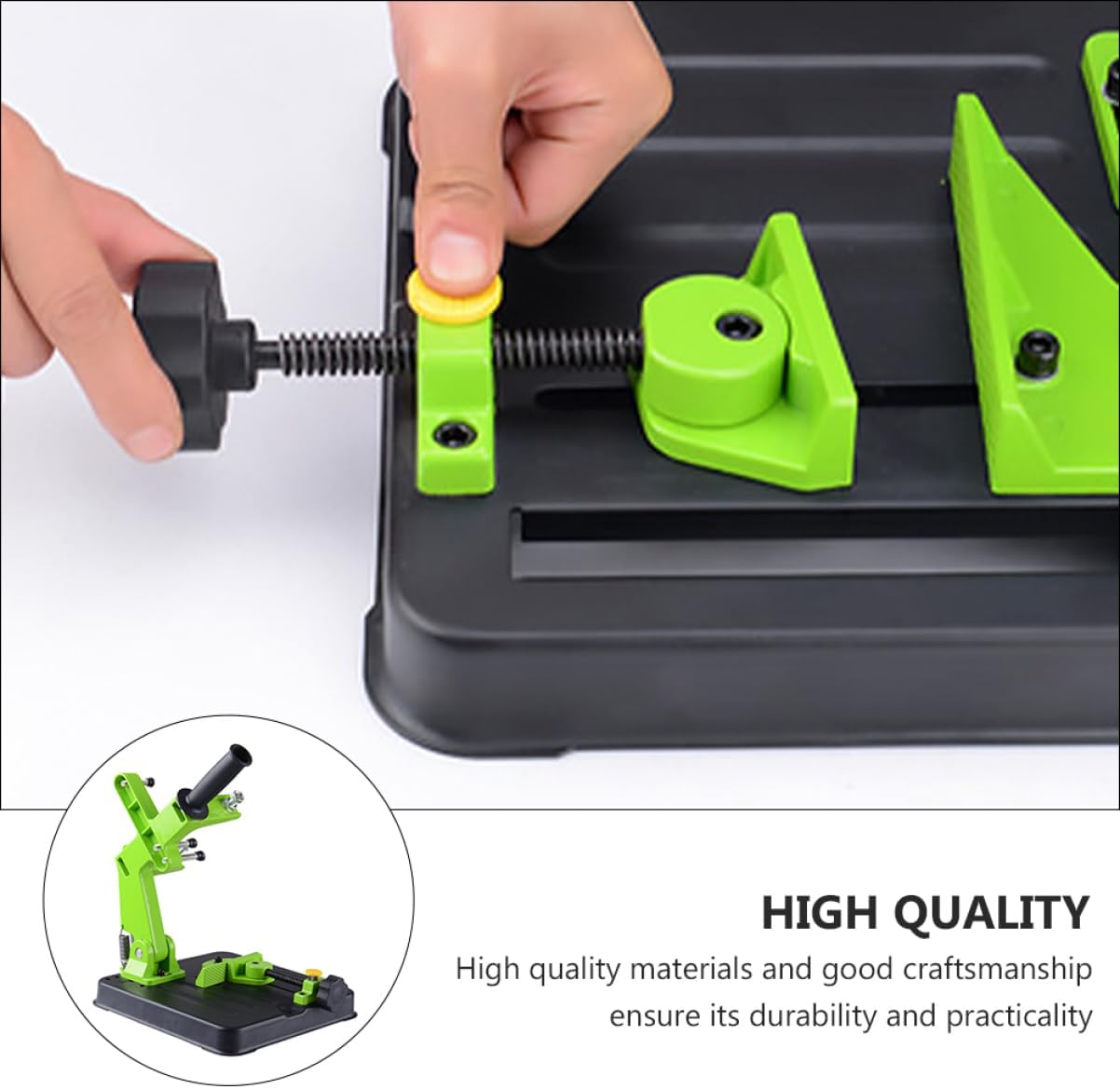 Vaguelly Angle Grinding Machine Stand Adjustable Height Compatible Models Heavy-Duty Metal Frame for Workshop Use 1 Piece
