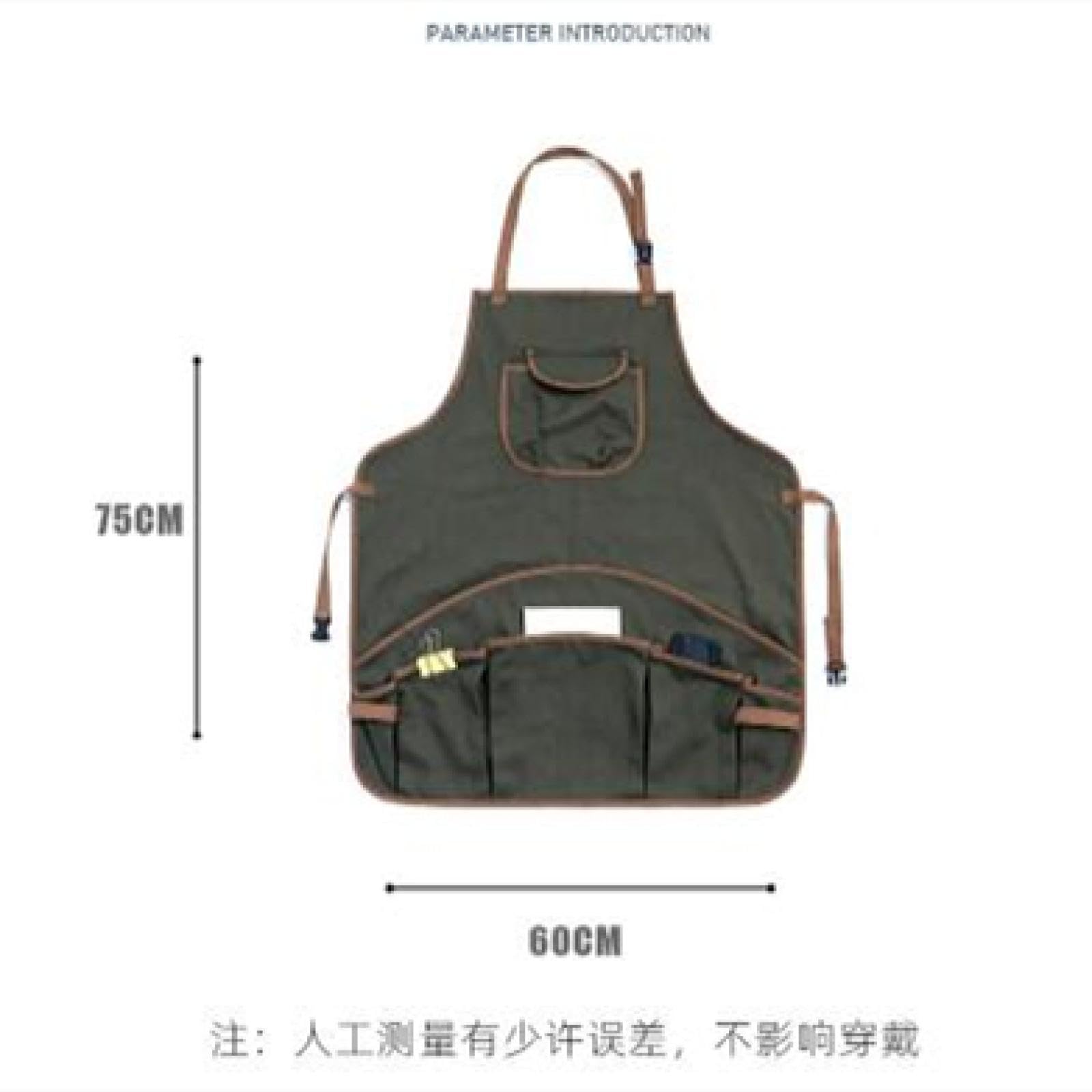 Delantal Cocina Baberos Delantal De Jardinería para Exteriores Carpintero Camping Picnic Floristería Ropa De Trabajo para Hombres Y Mujeres