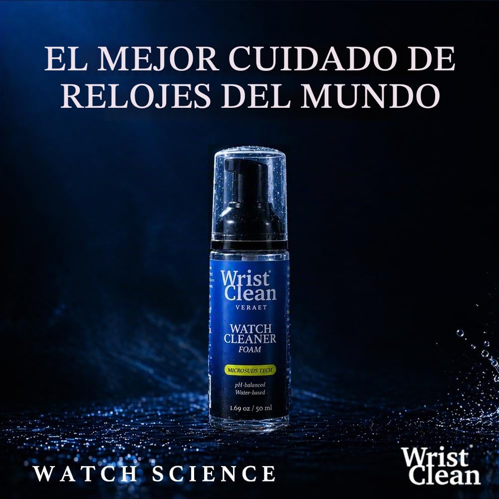 Kit de limpieza de relojes de lujo, repuesto de espuma para limpiar relojes, incluye paño limpiador de joyas, cepillo de limpieza suave para joyas, (paquete de 1), 2 x 10, 1 unidad, 4 onzas