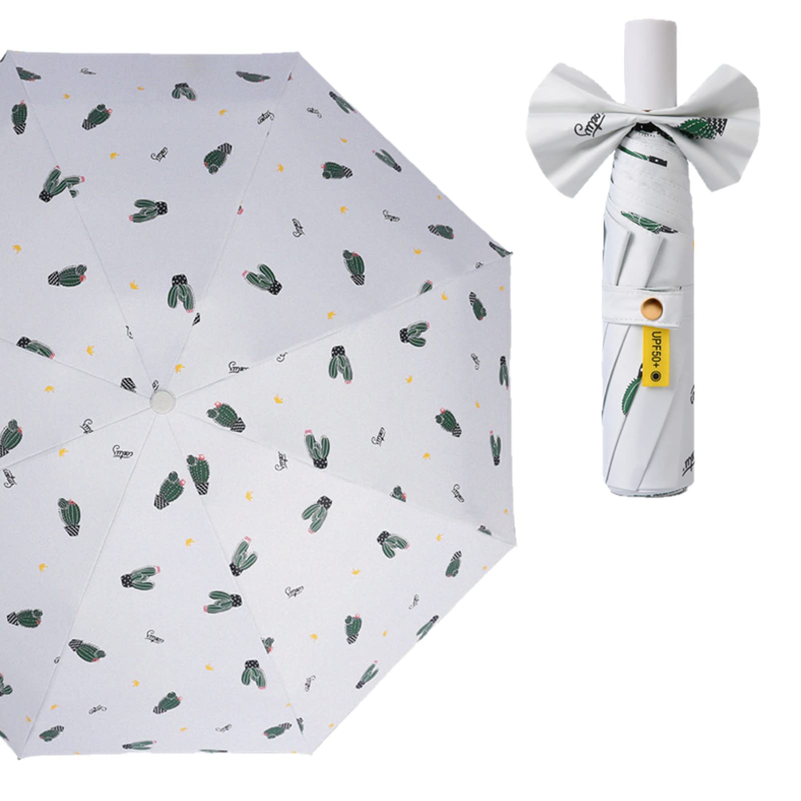 Parapluie Sun-Parapluie pour Femme Sunscreen Protection UV Protection UV Compact Portable Portable Parapluie Soleil Et Pluie Dual-Usage-H