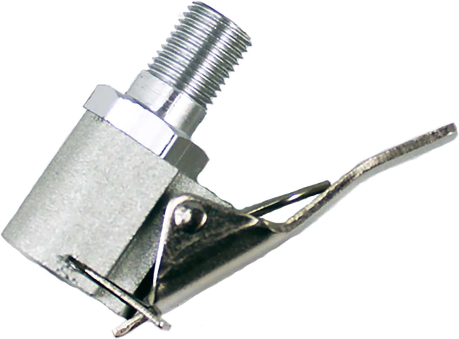 Automotive Quick-Clip Schrader Head - Nickel-Plated 6061-T6 Alloy, Quick & Accurate Seal, Lightweight, Durable, Ideal for Vehicle Tires, Low-Profile Rims, Bicycles, Trucks & SUVs