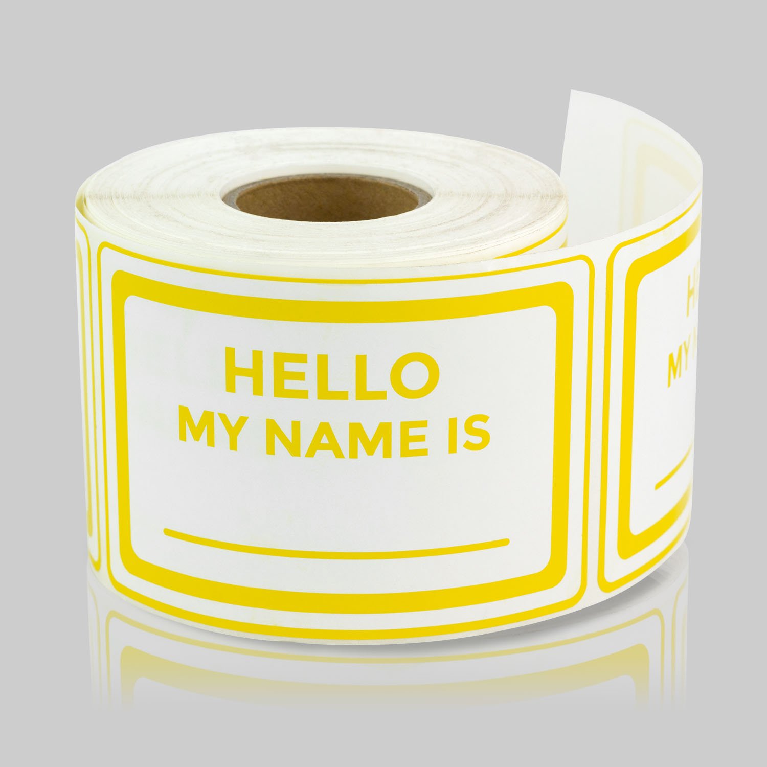 TUCO DEALS 3 x 2 Inch - Hello My Names is Color Name Tag Badges Labels Stickers Parent 2 Rolls