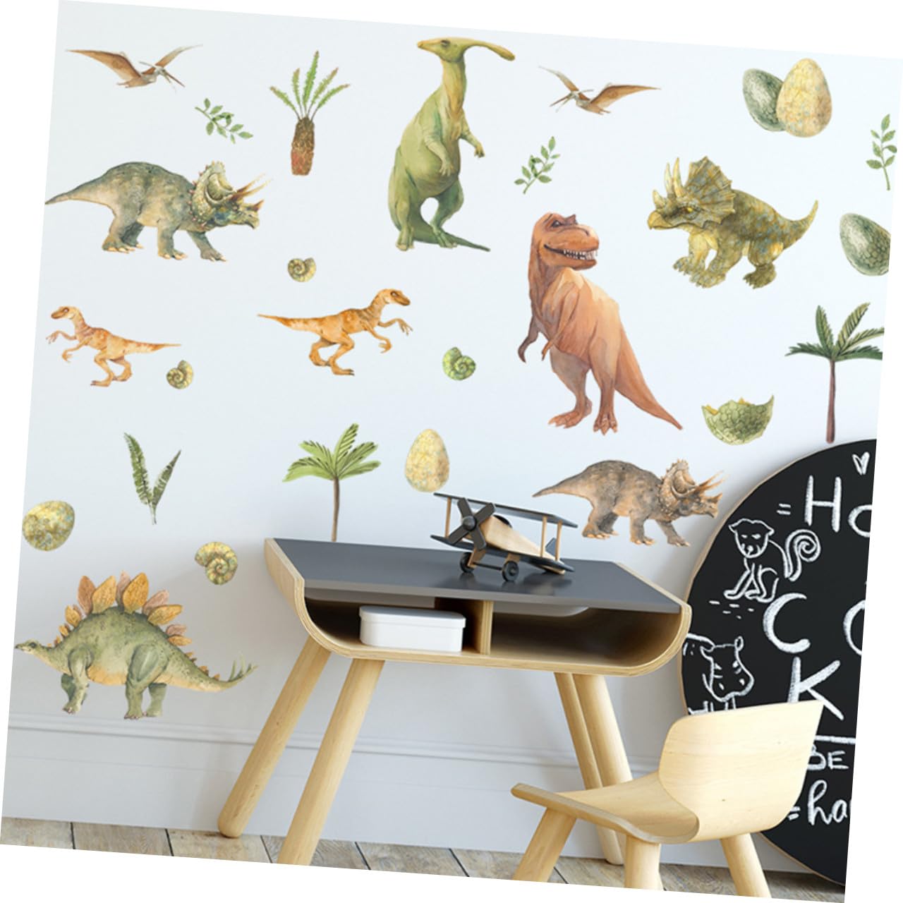 VILLCASE 3 Set Adesivi Murali per Cameretta Decorazioni Creativper Dei Facili da Applicare e Rimuovere Design Giocoso per Camera da Letto e Aula