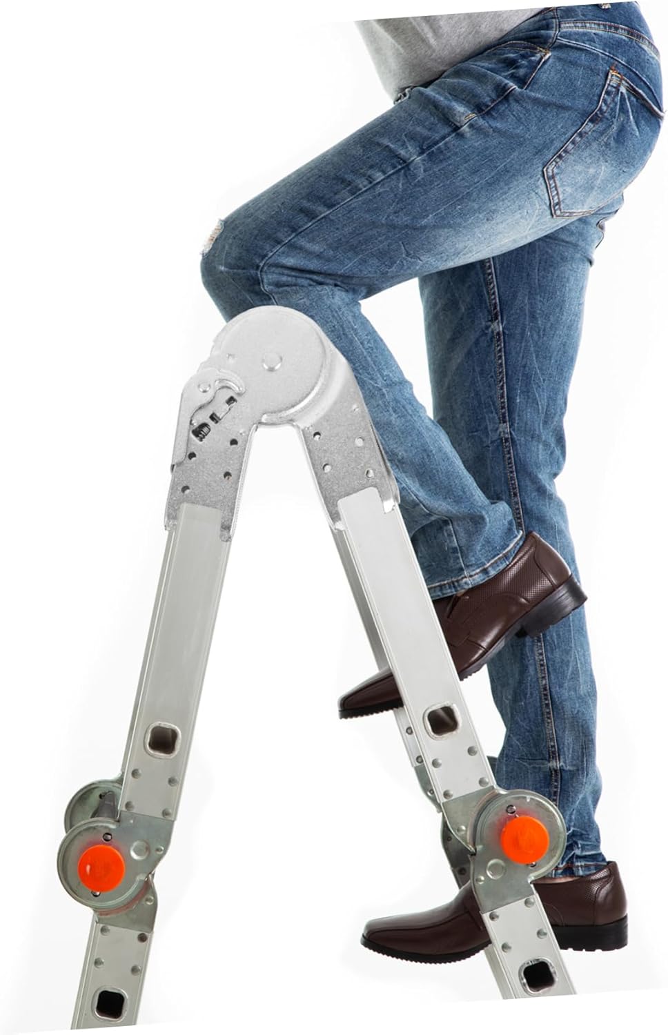 Folding Ladder Hinge Connector Durable Attic Ladder Accessory Lightweight and Easy to Install Sturdy Aluminum Alloy for Long-Lasting Use