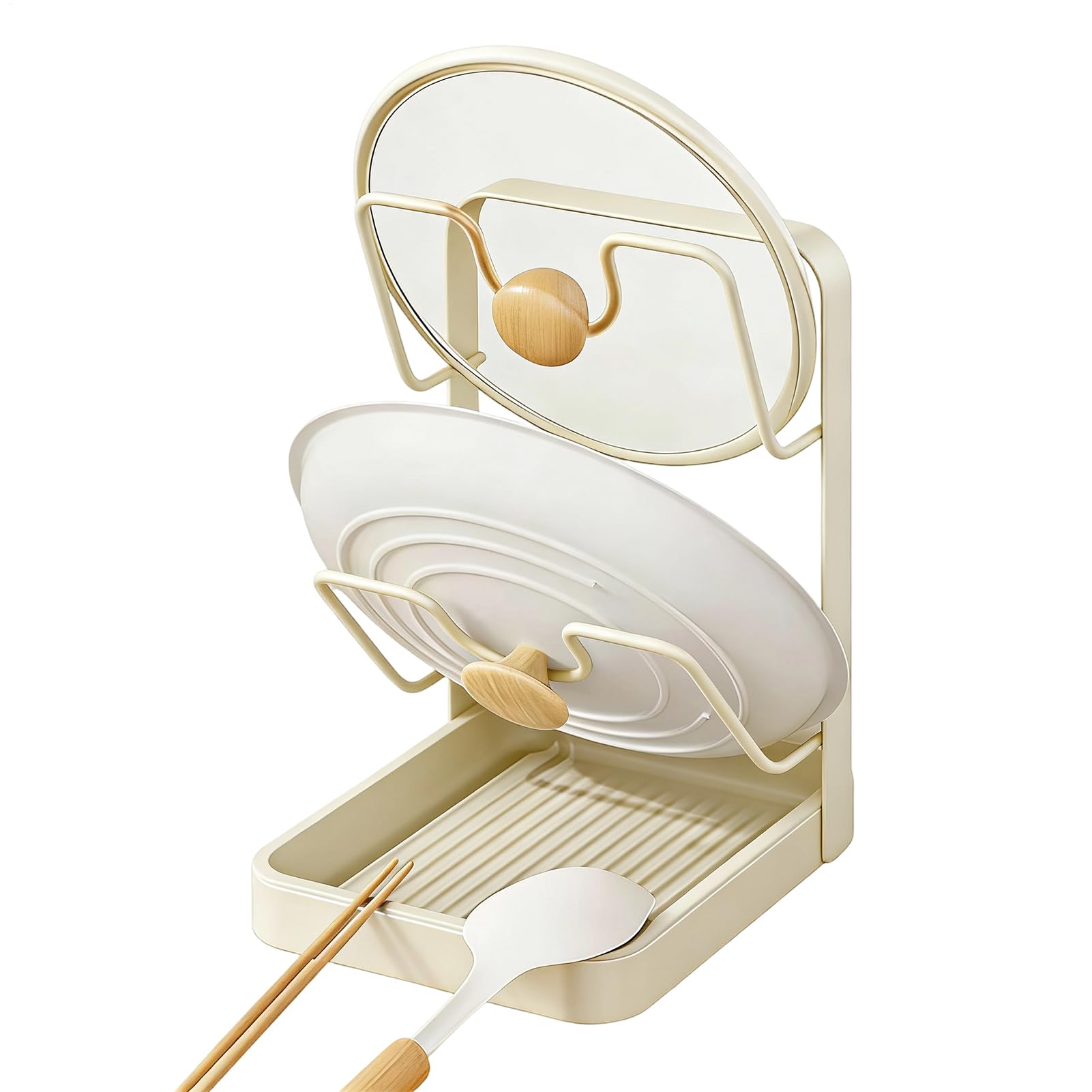 Rangement peu encombrant pour vaisselle et louche de cuisine