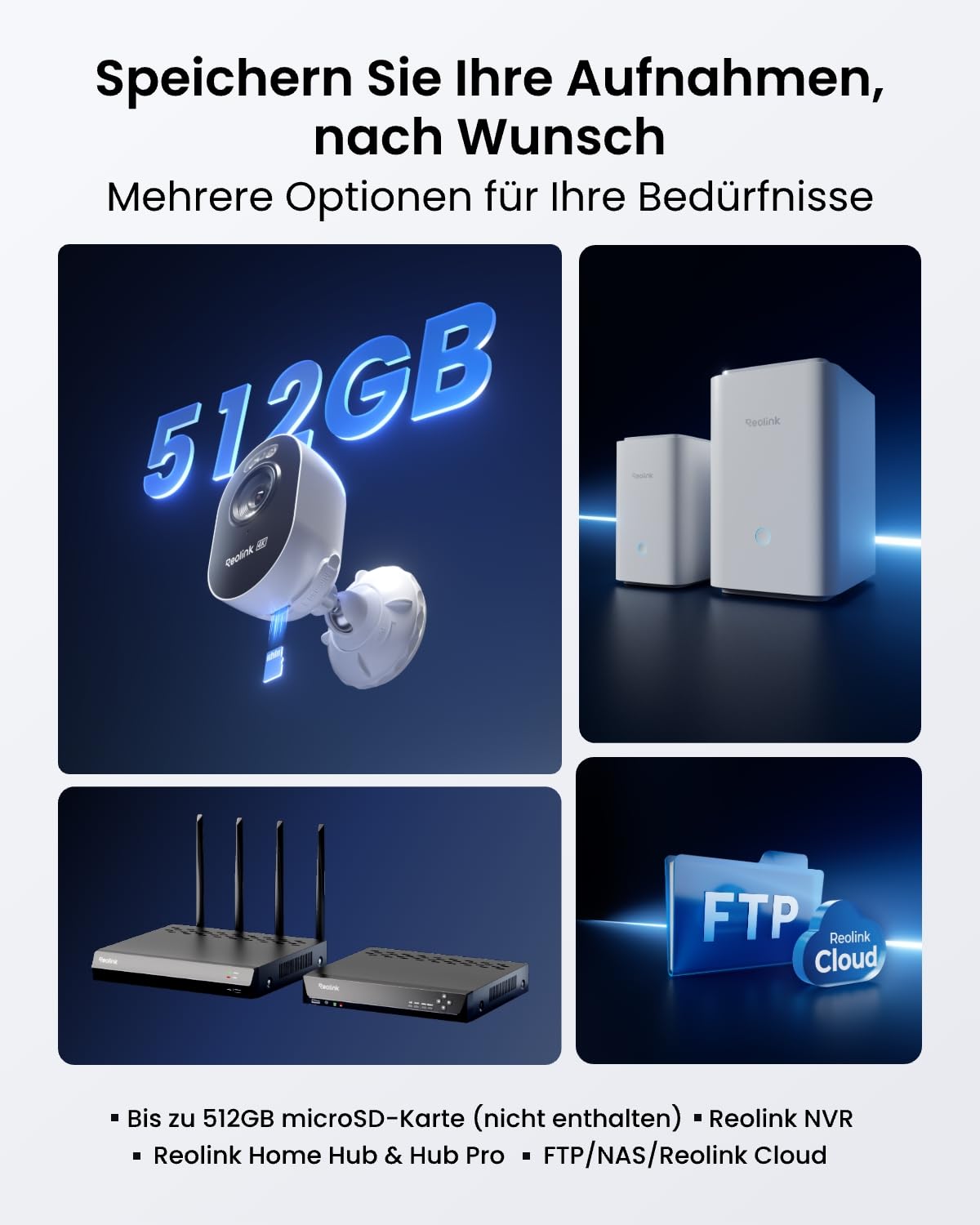 Reolink 4K Wi-Fi 6 Überwachungskamera Aussen mit 2,4/5GHz Dual-Band Wi-Fi | Farb-Nachtsicht, Plug-In WLAN Kamera Outdoor mit 24/7-Aufzeichnung, Intelligente Erkennung, Sirene, Wetterfest, Lumus Pro